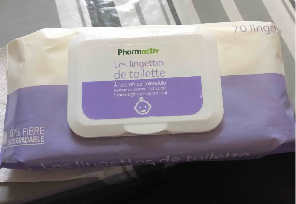 PHARMACTIV - Les lingettes de toilette à l'extrait de calendula