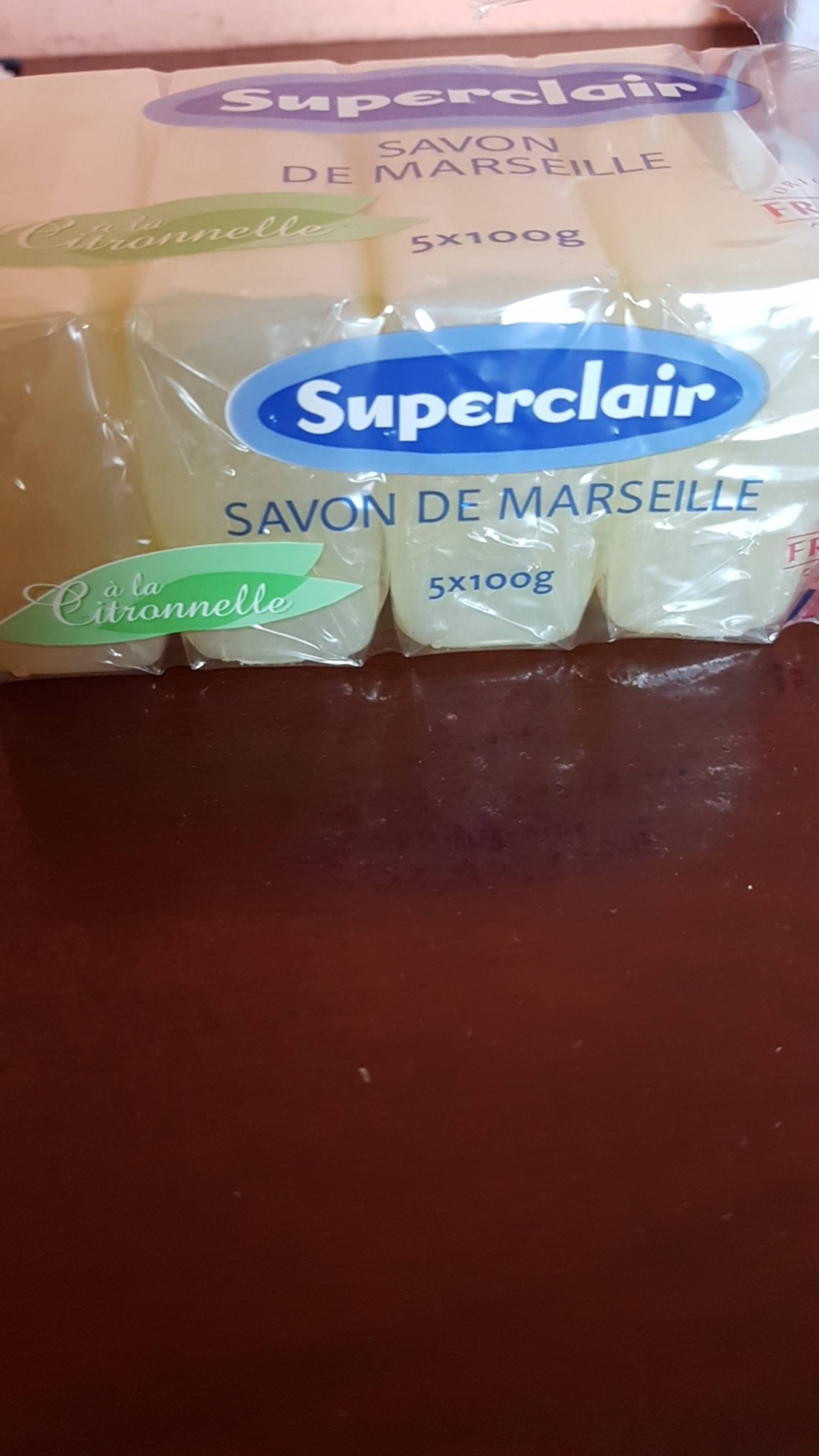 SAVONNERIE DE L'ATLANTIQUE - Superclair - Savon de Marseille à la citronnelle