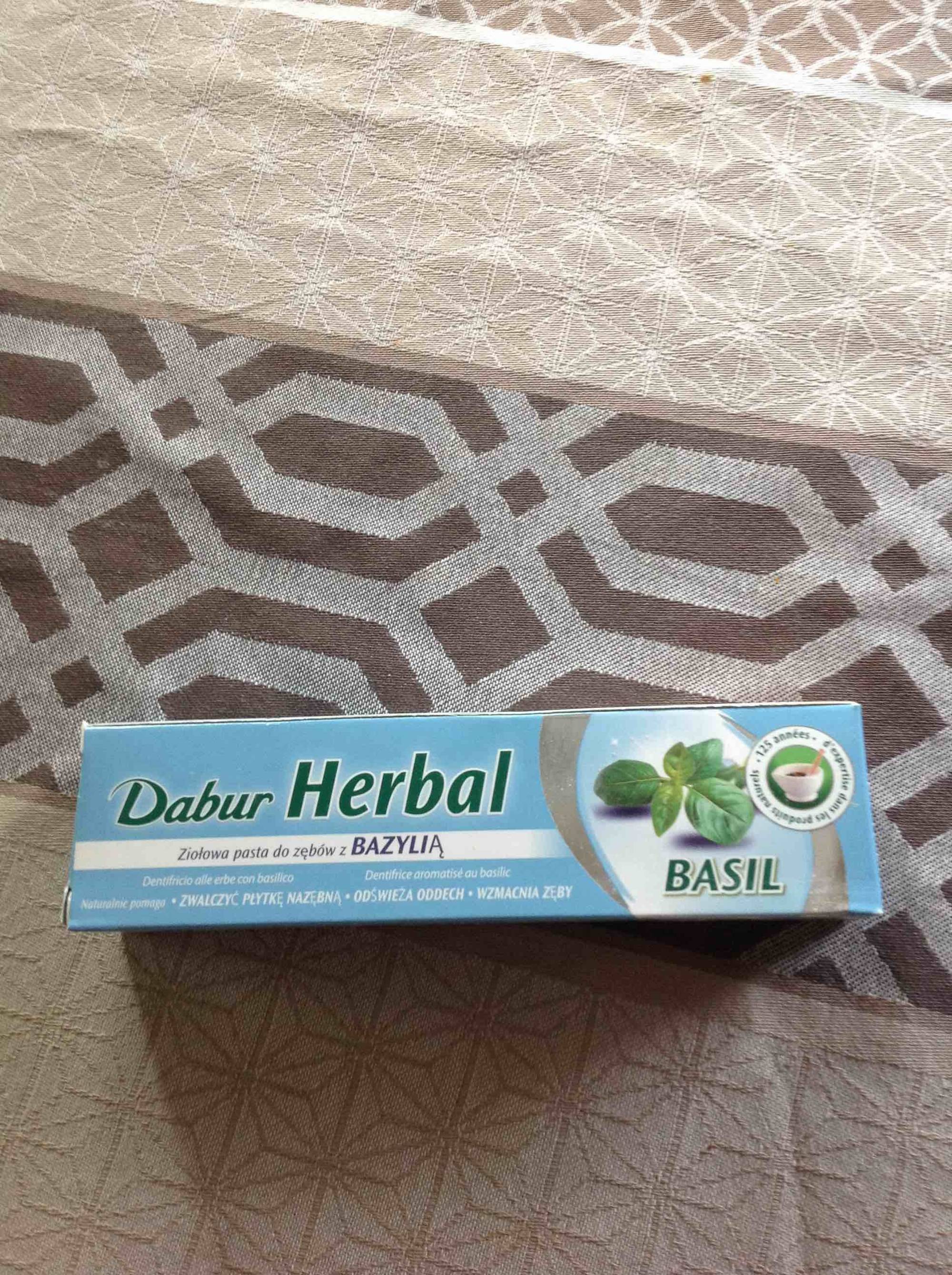 DABUR - Herbal - Dentifrice aromatisé au basilic