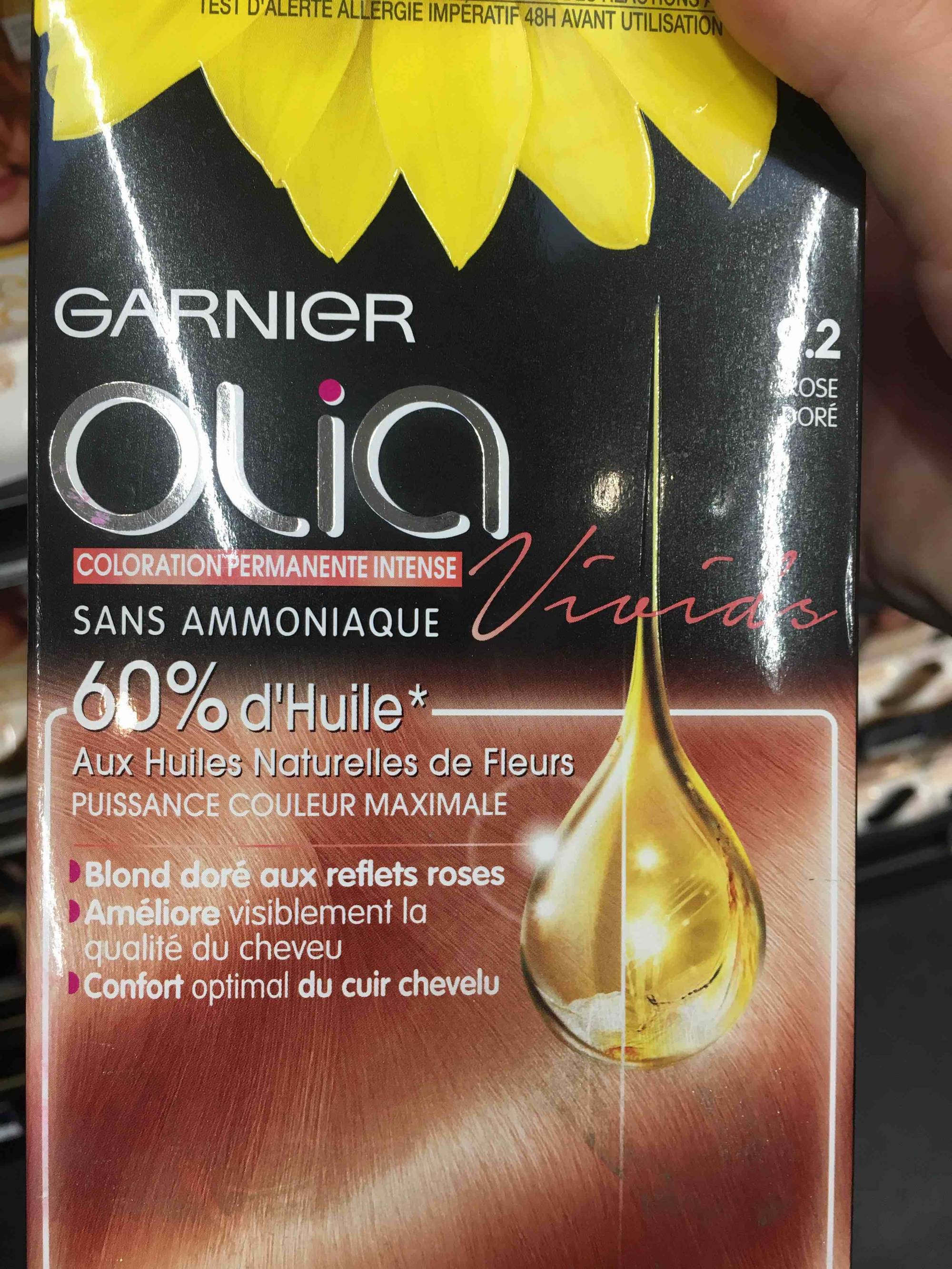GARNIER - Olia vivids - Coloration permanente intense 9.2 rose doré