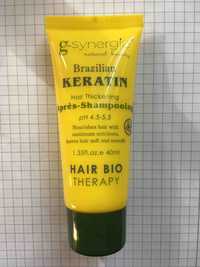 G-SYNERGIE - Brazilian Keratin - Hair thickening 