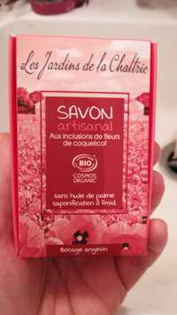 LES JARDINS DE LA CHALTRIE - Savon artisanal aux inclusions de fleurs de coquelicot