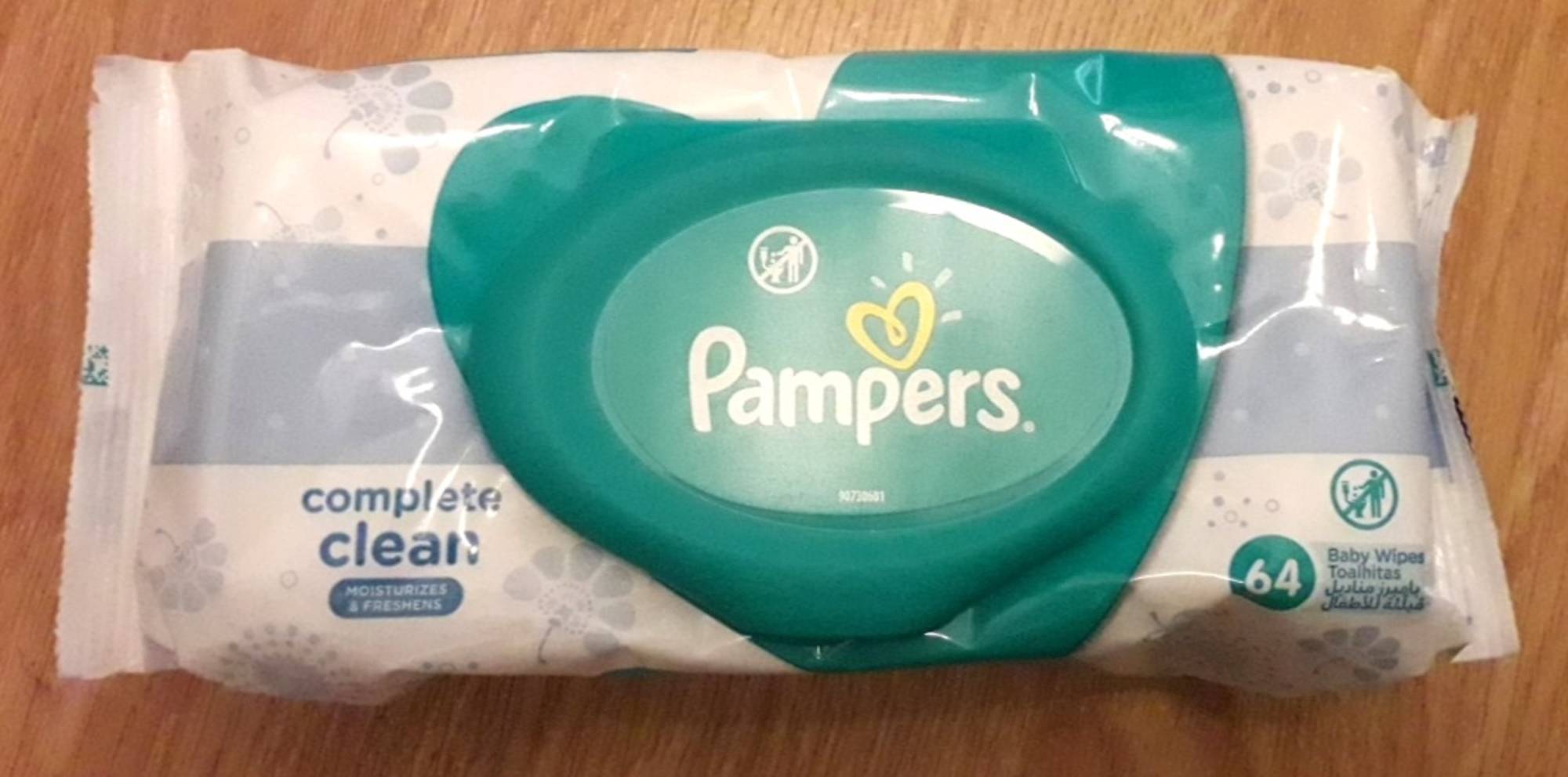 PAMPERS - Complete clean - 64 Baby wipes