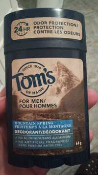 TOM'S OF MAINE - Printemps à la montagne - Déodorant pour hommes