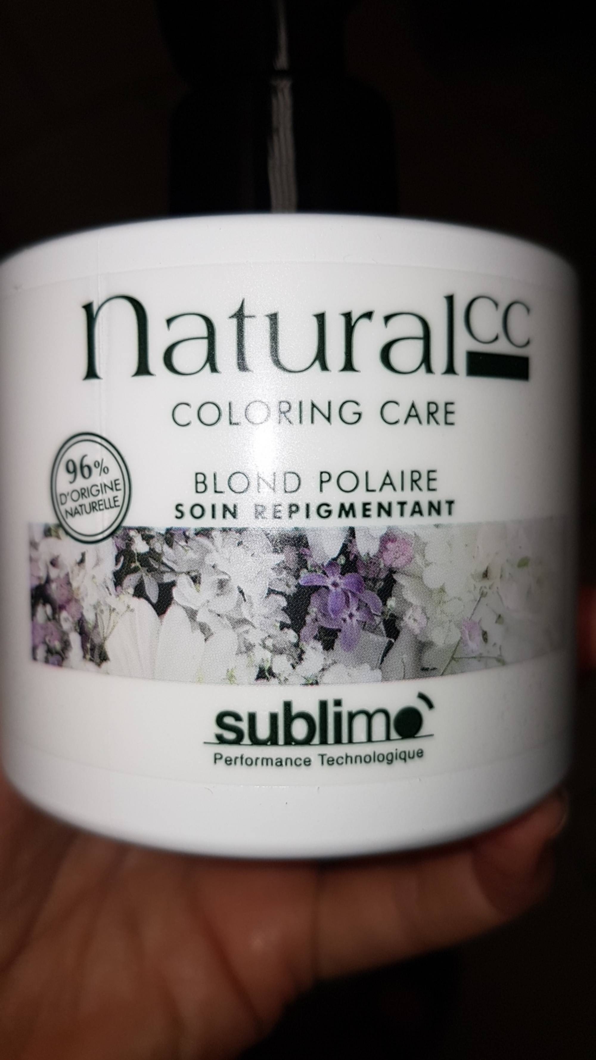 SUBLIMO - Natural cc - Blond polaire - Soin repigmentant