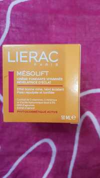 LIÉRAC - Mésolift - Crème fondante vitaminée révélatrice d'éclat