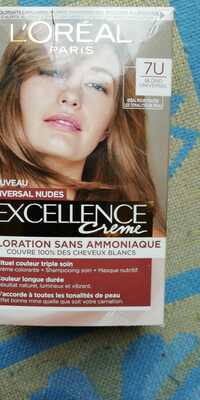 L'ORÉAL PARIS - Excellence crème - Coloration sans ammoniaque 7U blond universel