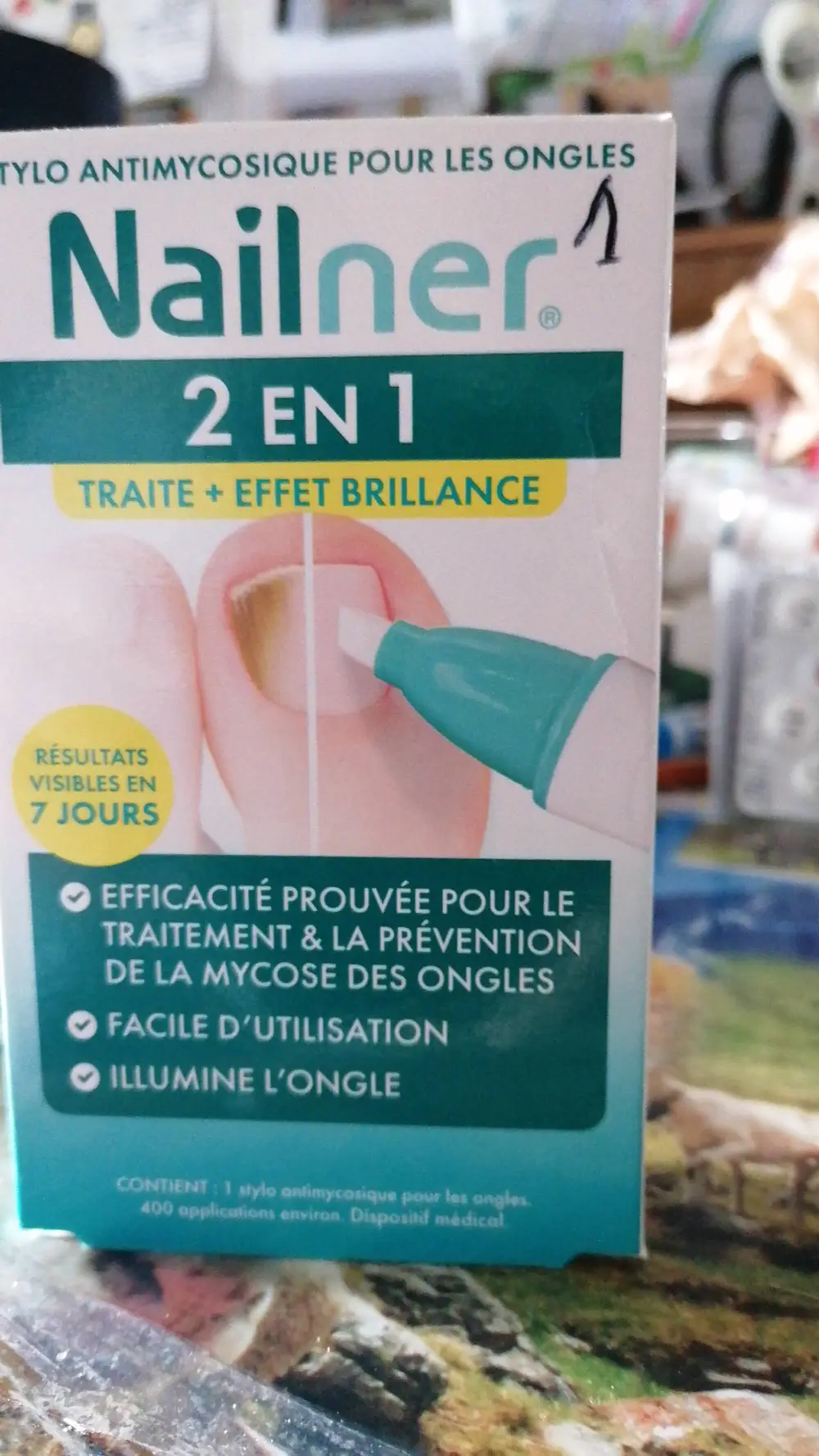 NAILNER - Stylo antimycosique pour les ongles 2 EN 1