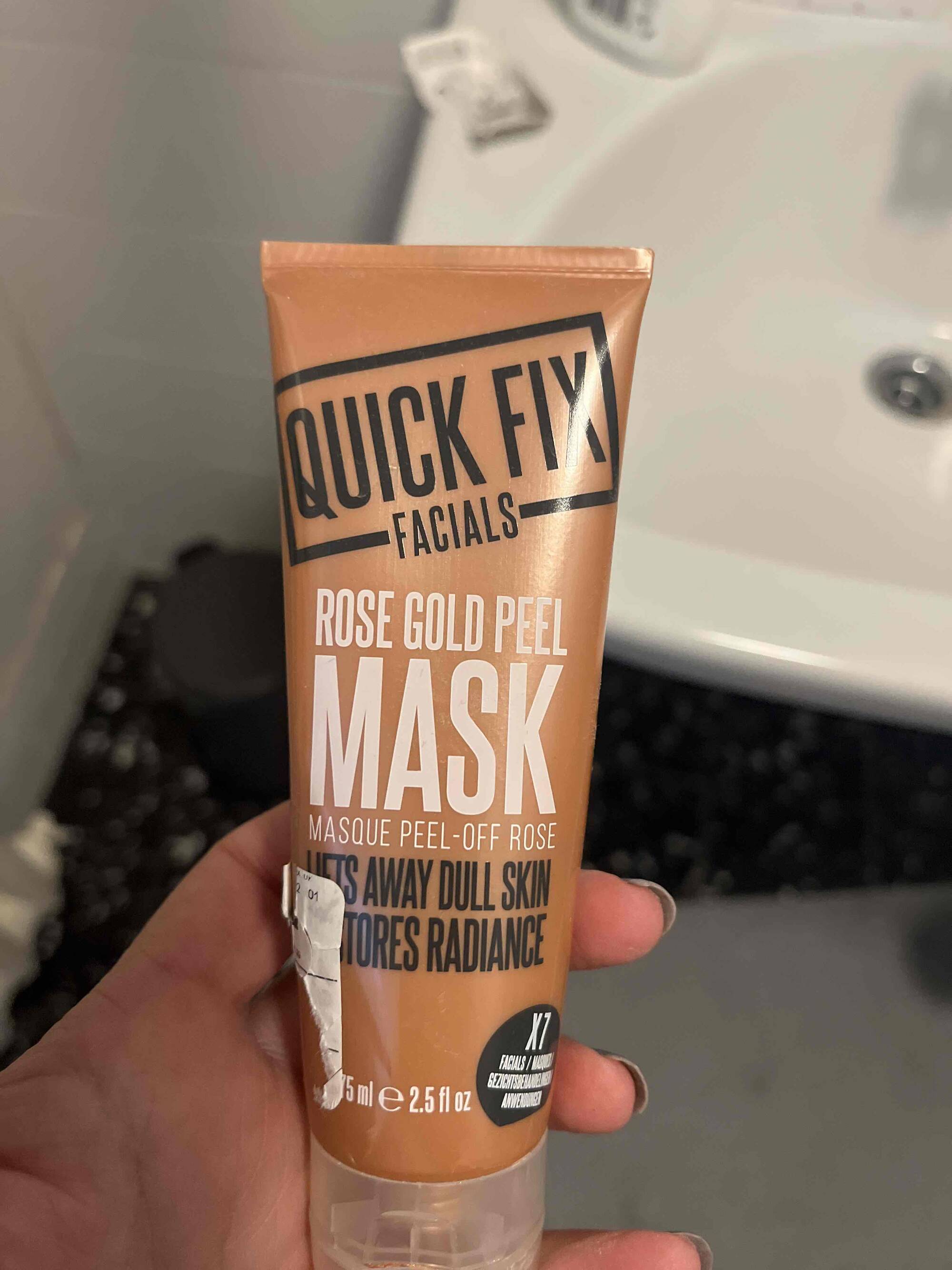 QUICK FIX FACIALS - Rose gold peel - Mask