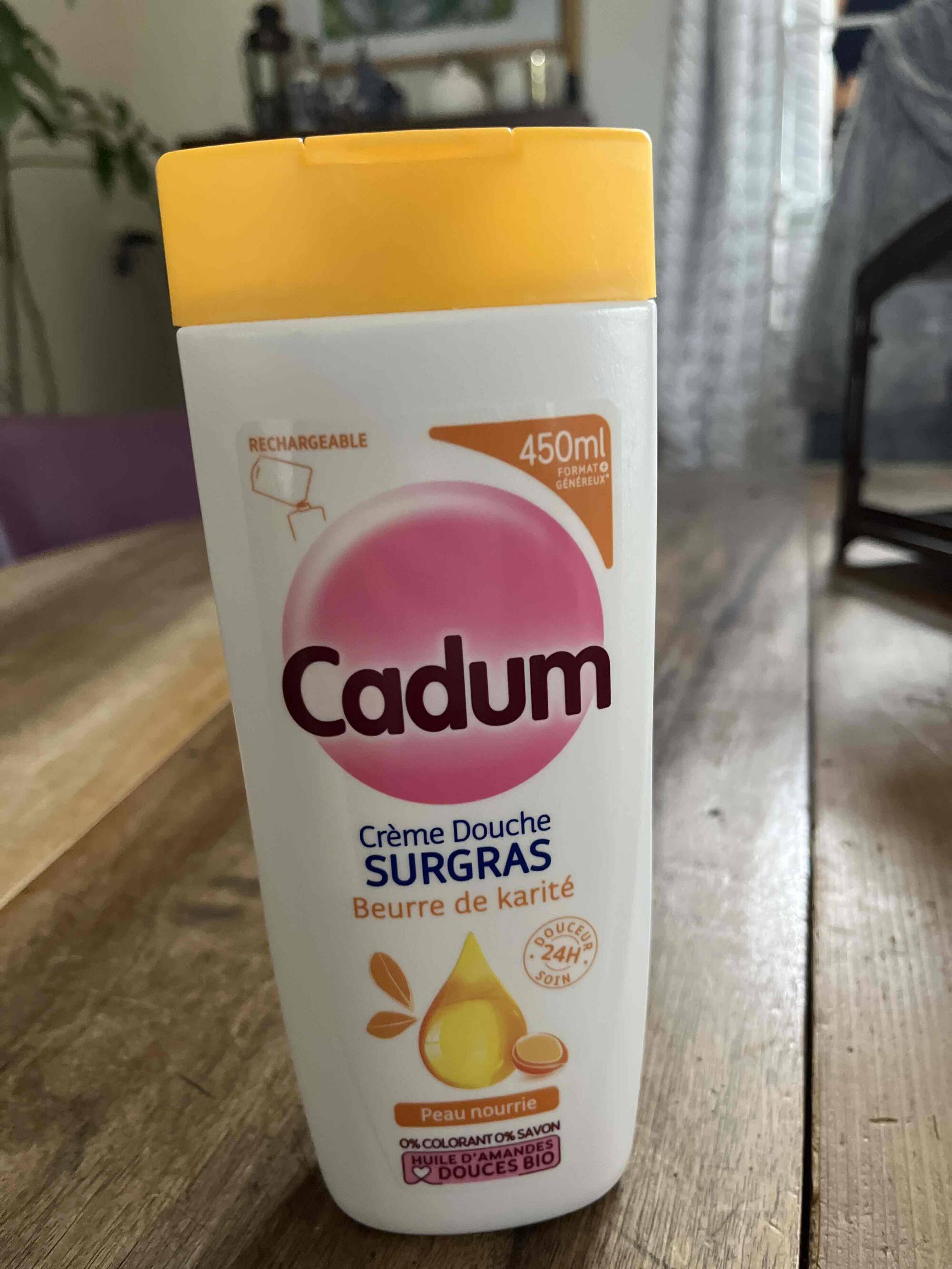 CADUM - Peau nourrie - Crème douche surgras beurre de karité