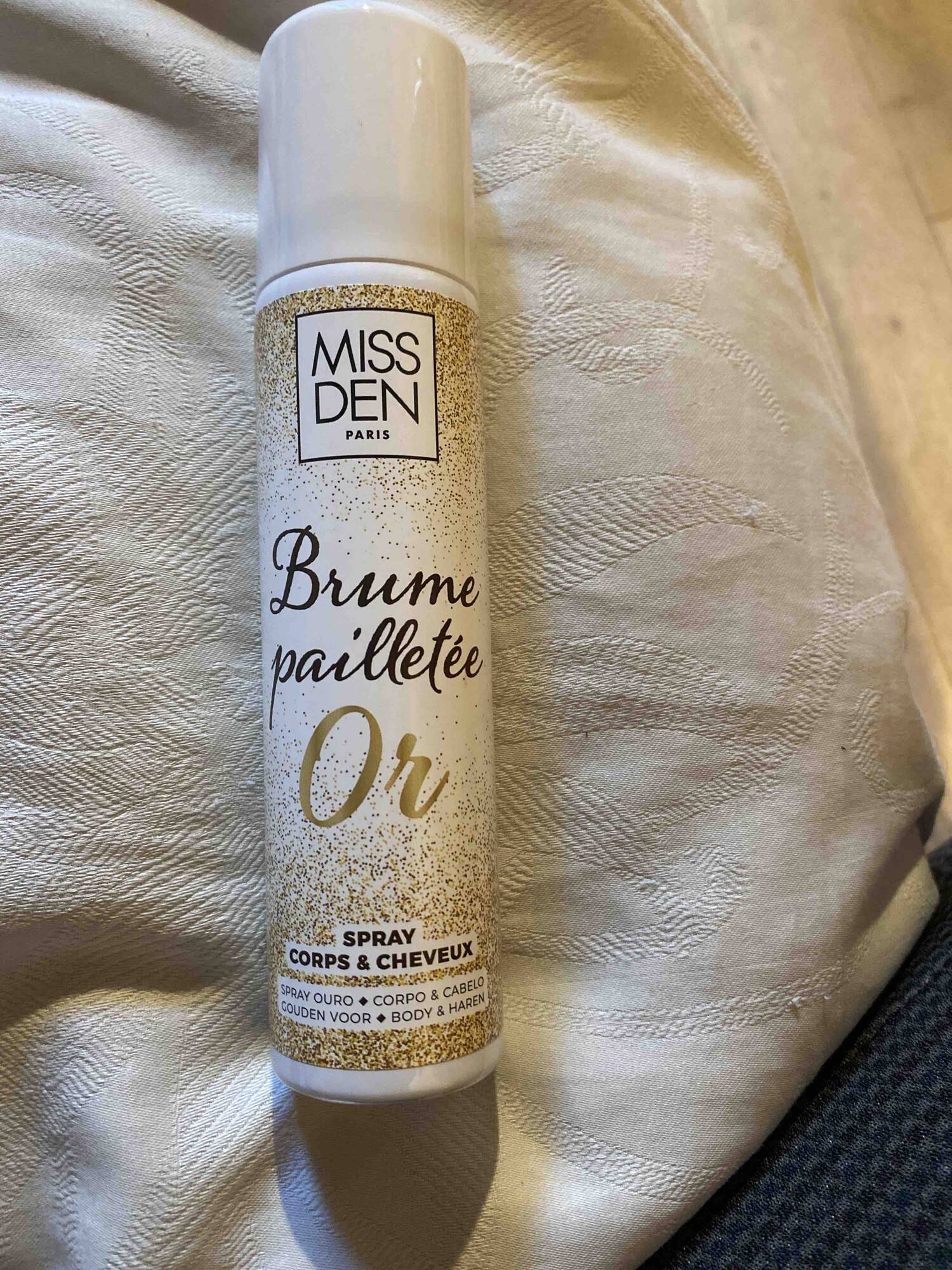 MISS DEN - Brume pailletée or - Spray corps & cheveux