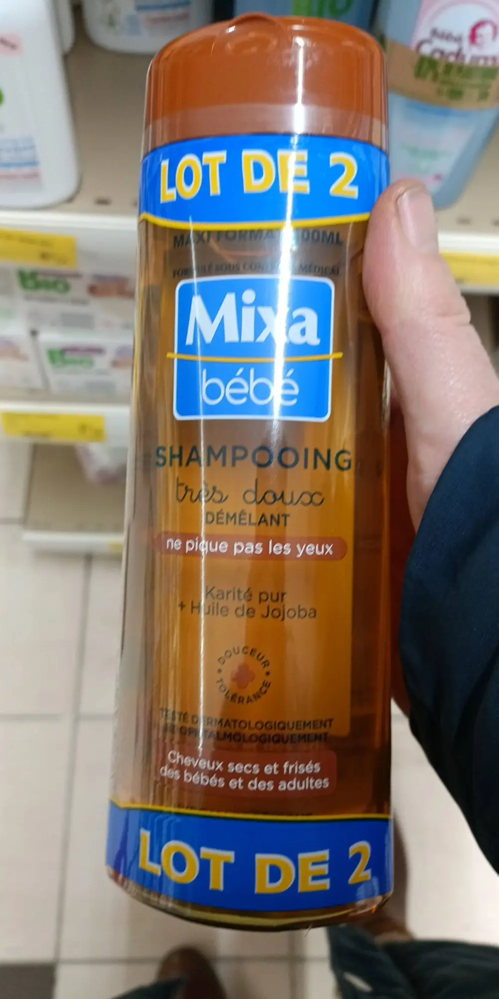 MIXA - Bébé - Shampooing démêlant très doux