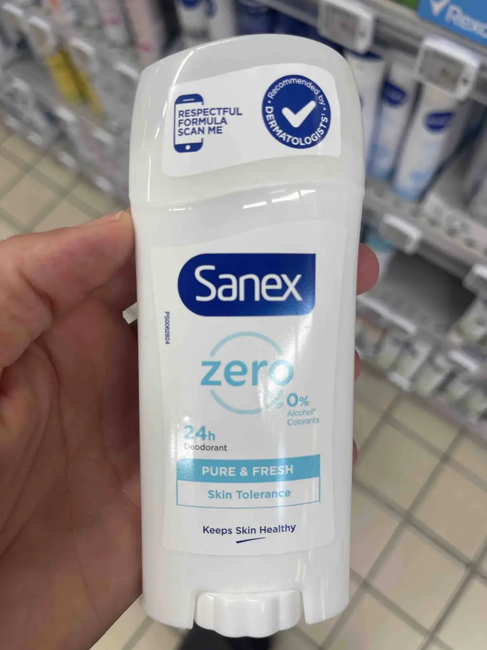 SANEX - Pure & fresh - Déodorant 24h zero%