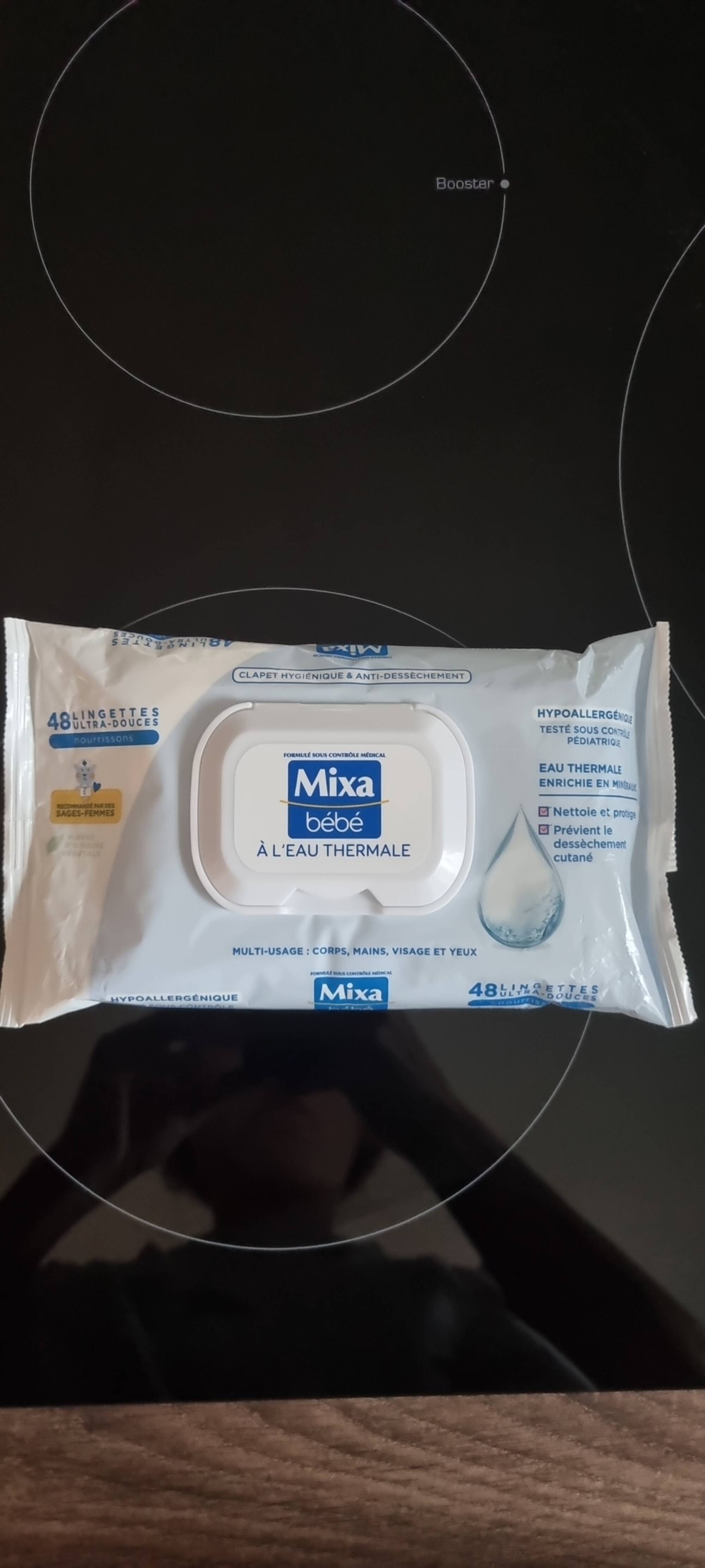 MIXA - Bébé - 48 Lingettes ultra-douces à l'eau thermale