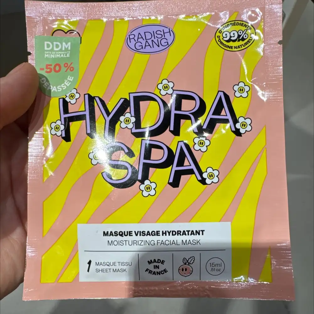RADISH GANG - Hydra spa - Masque tissu visage hydratant
