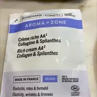 AROMA-ZONE - Crème riche AA1 collagène & spilanthes