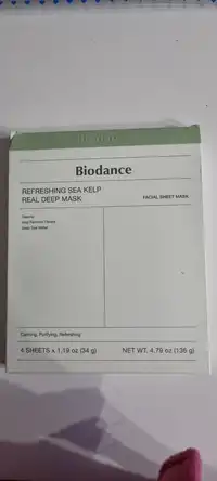 BIODANCE - Refreshing sea kelp real deep mask