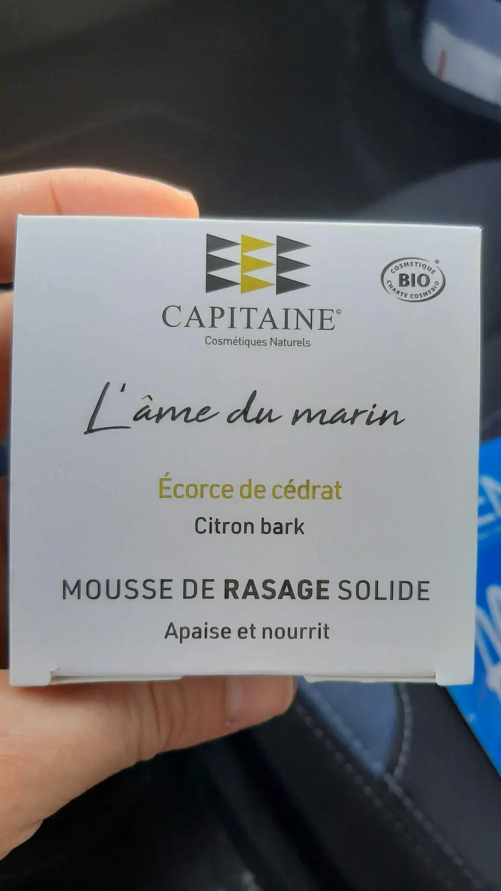 CAPITAINE - L'âme du marin écorce de cédrat - Mousse de rasage solide