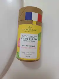 C'EST MOI QUI L'AI FAIT - Déodorant solide bio 24h antifongique