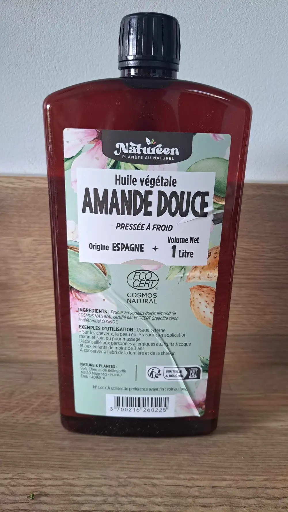 NATUREEN - Amande douce - Huile végétale