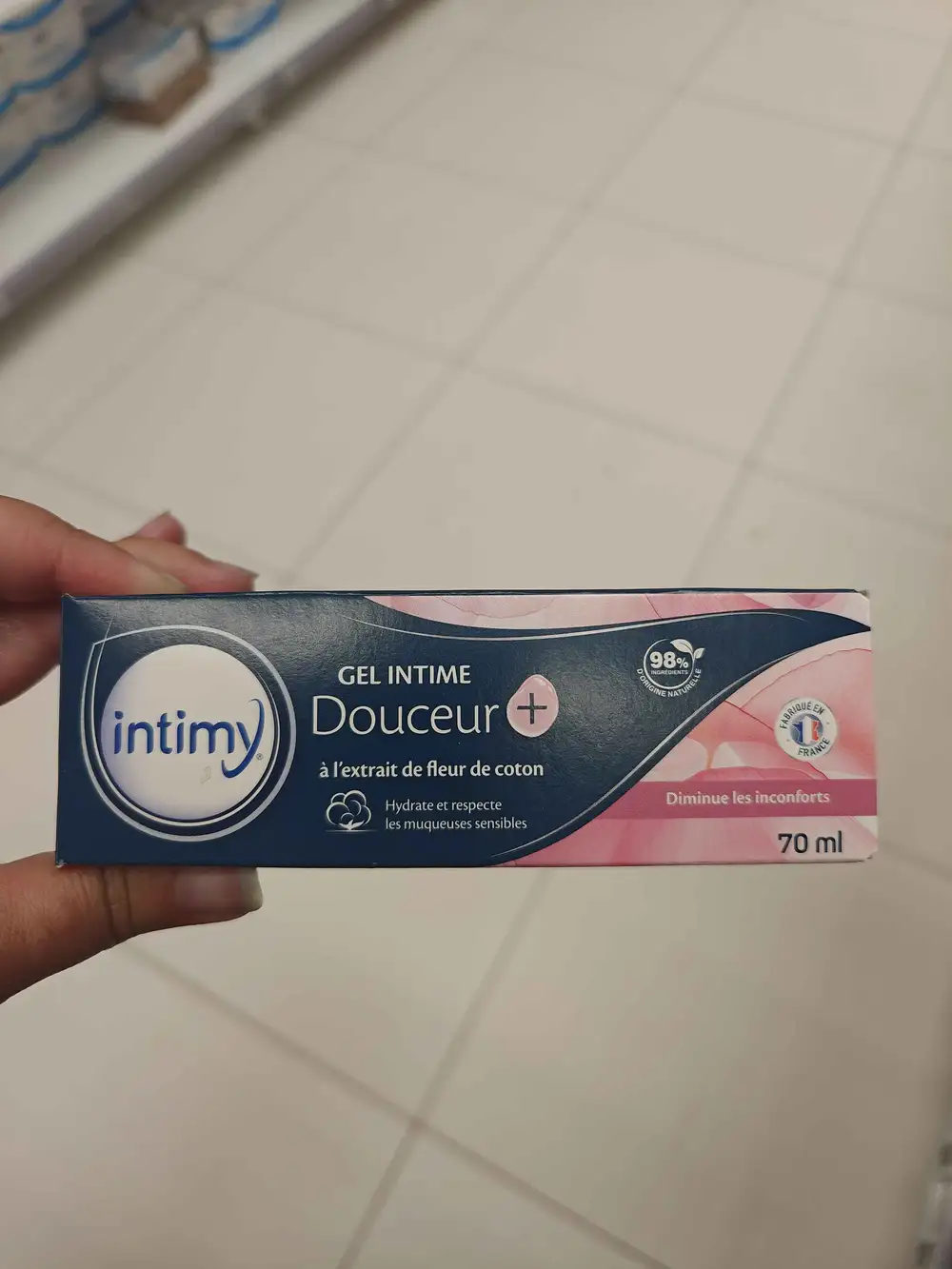 INTIMY - Gel intime douceur à l'extrait de fleur coton