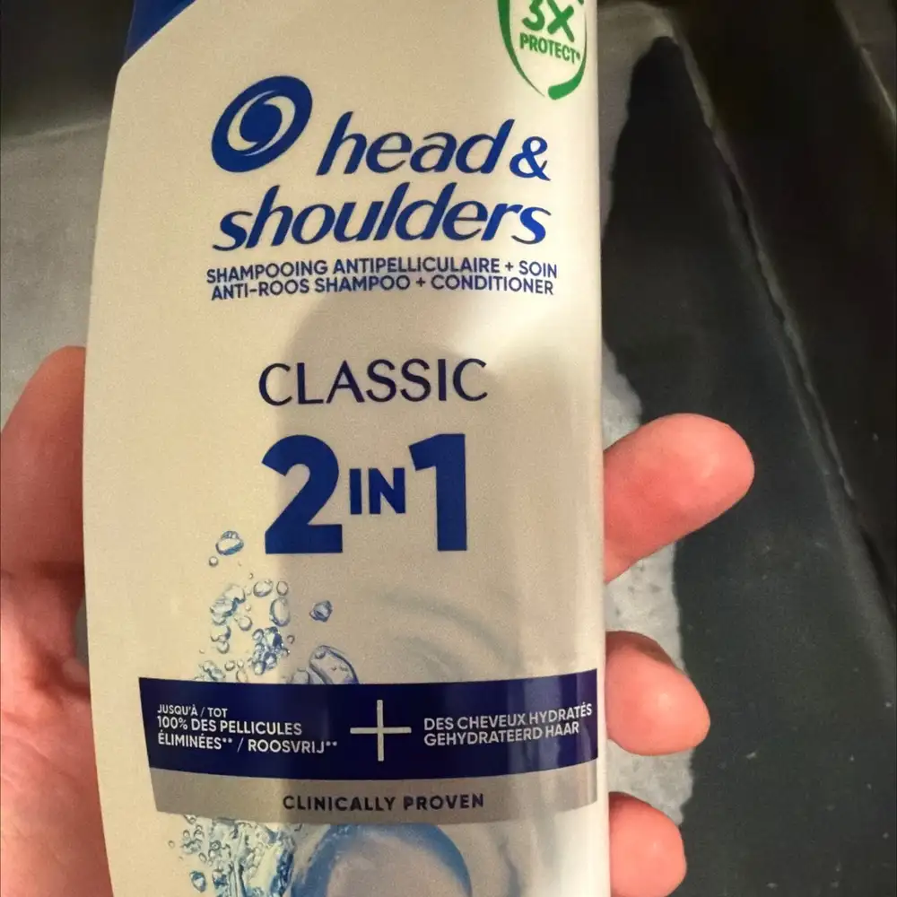HEAD & SHOULDERS - Classic 2-in-1 - Shampooing antipelliculaire + soin