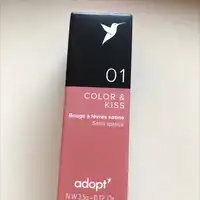 ADOPT' - Color & kiss 01 - Rouge à lèvres satiné
