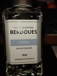 MAISON DE PARFUMS BERDOUES - Coton - Eau de cologne 
