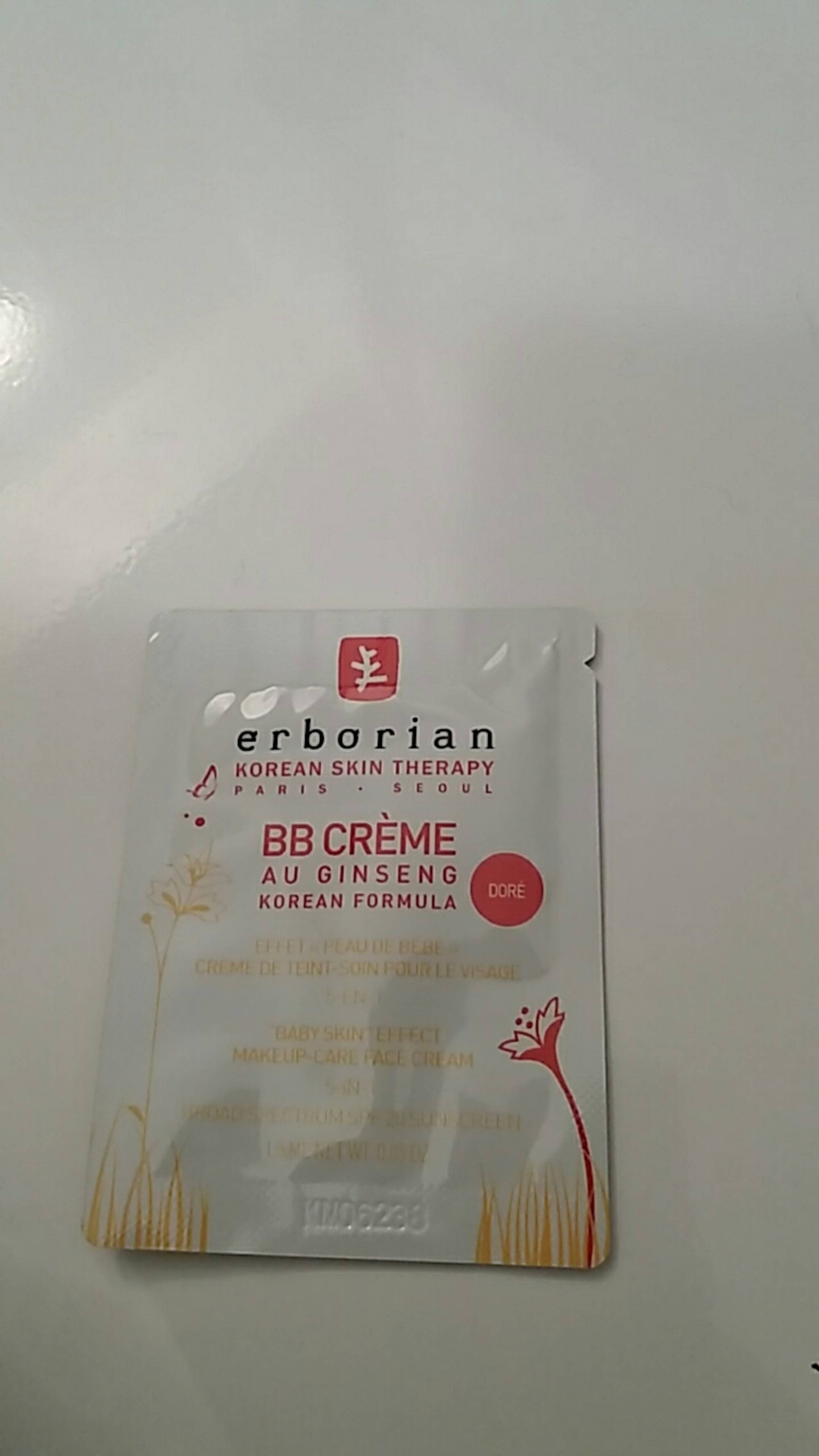 ERBORIAN - Korean skin therapy - BB Crème au ginseng