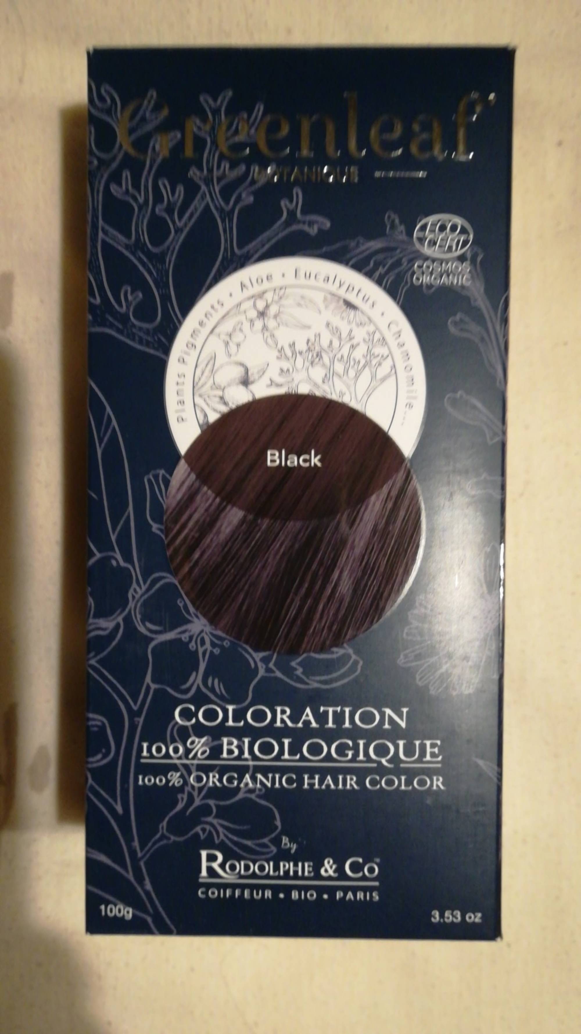 RODOLPHE & CO - Greenleaf - Coloration 100% biologique black 