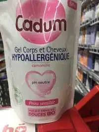 CADUM - Gel corps et cheveux - Hypoallergénique