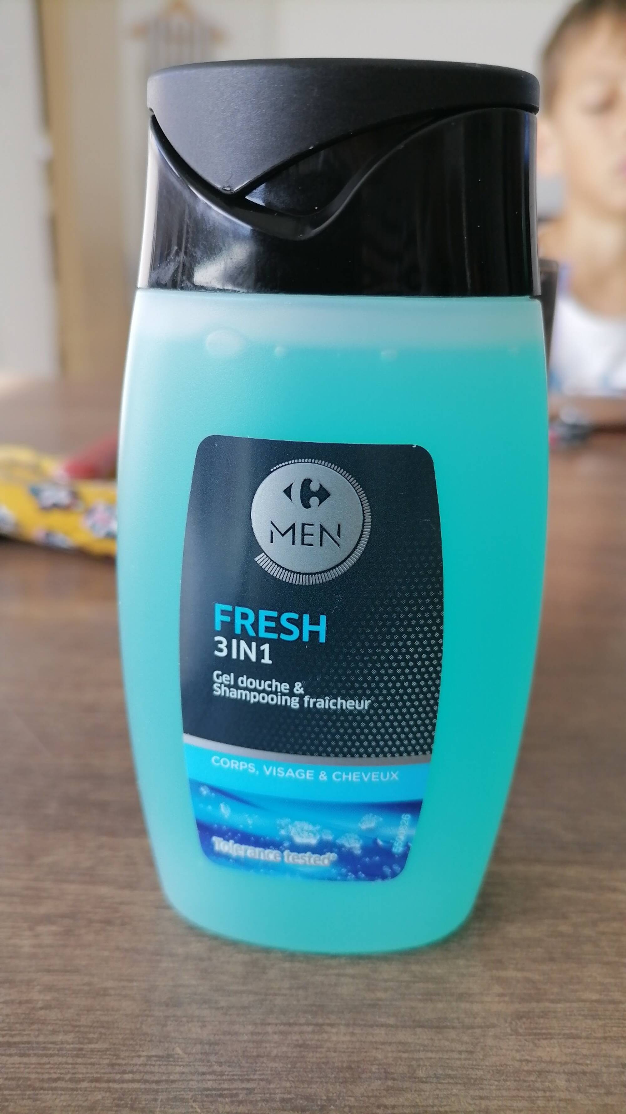 CARREFOUR - Men Fresh 3in1 - Gel douche & Shampooing fraîcheur