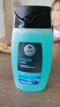 CARREFOUR - Men Fresh 3in1 - Gel douche & Shampooing fraîcheur