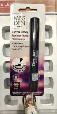 MISS DEN - Extra liner - Eyeliner feutre 499 noir pointe épaisse
