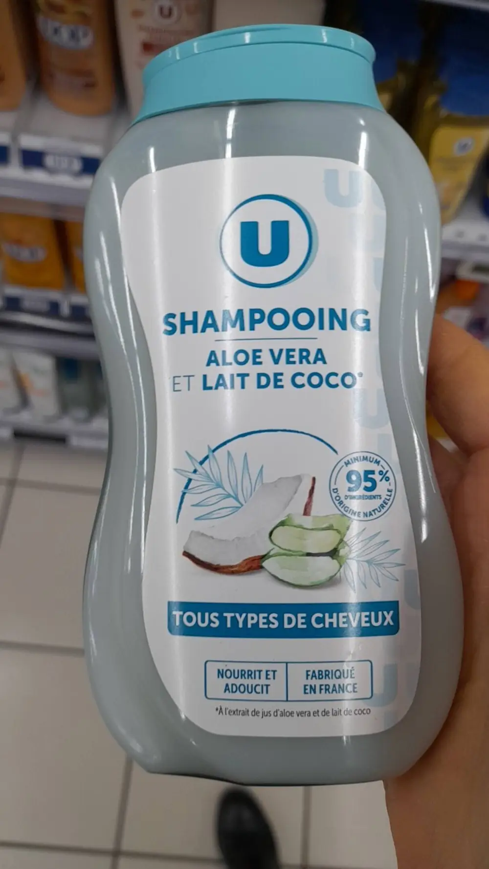 BY U - Shampooing à l'aloe vera et lait de coco 