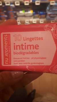 NU MOMENTS - Lingettes intime biodégradables