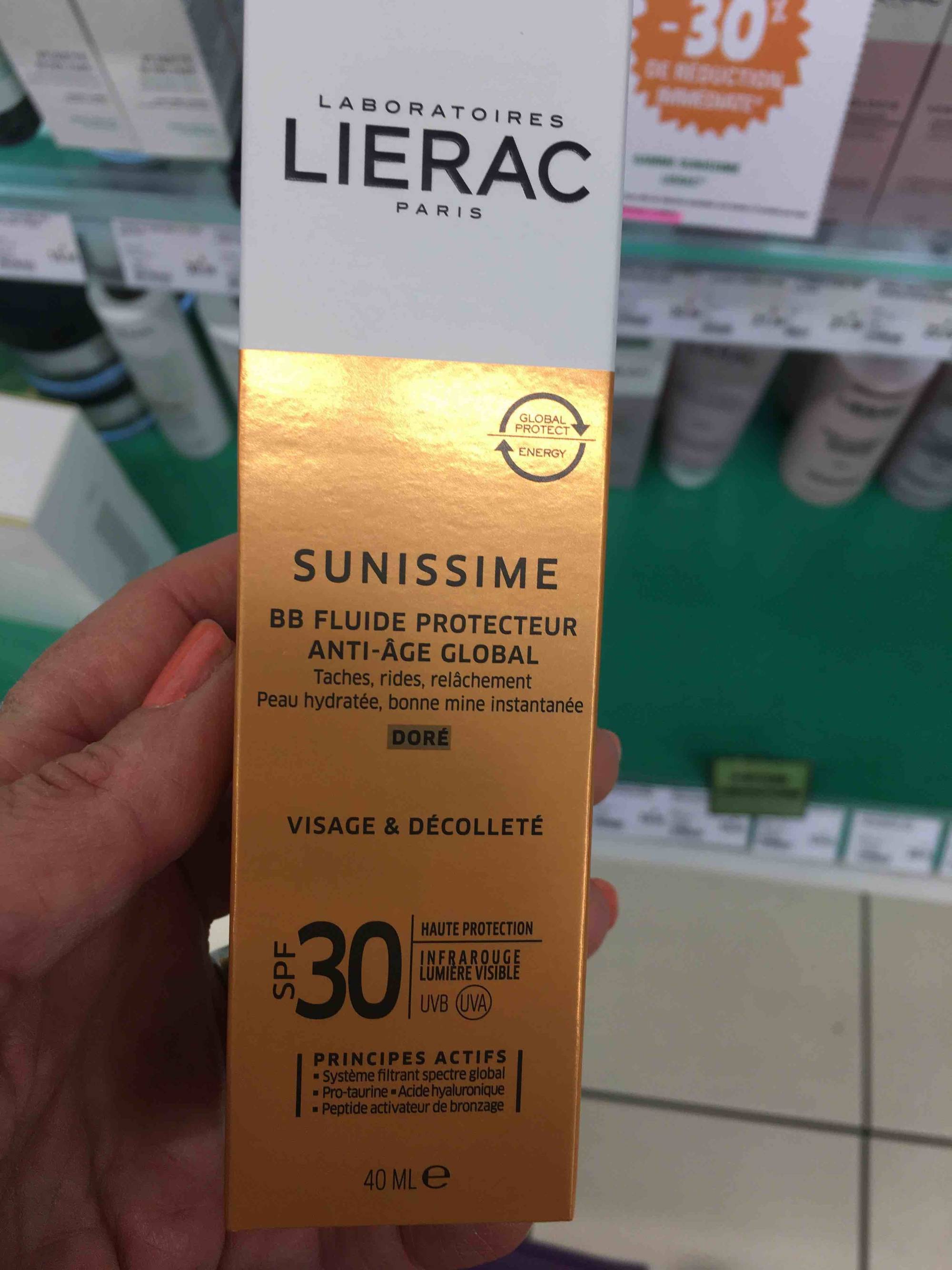LIÉRAC PARIS - Sunissime - BB fluide protecteur anti-âge global doré