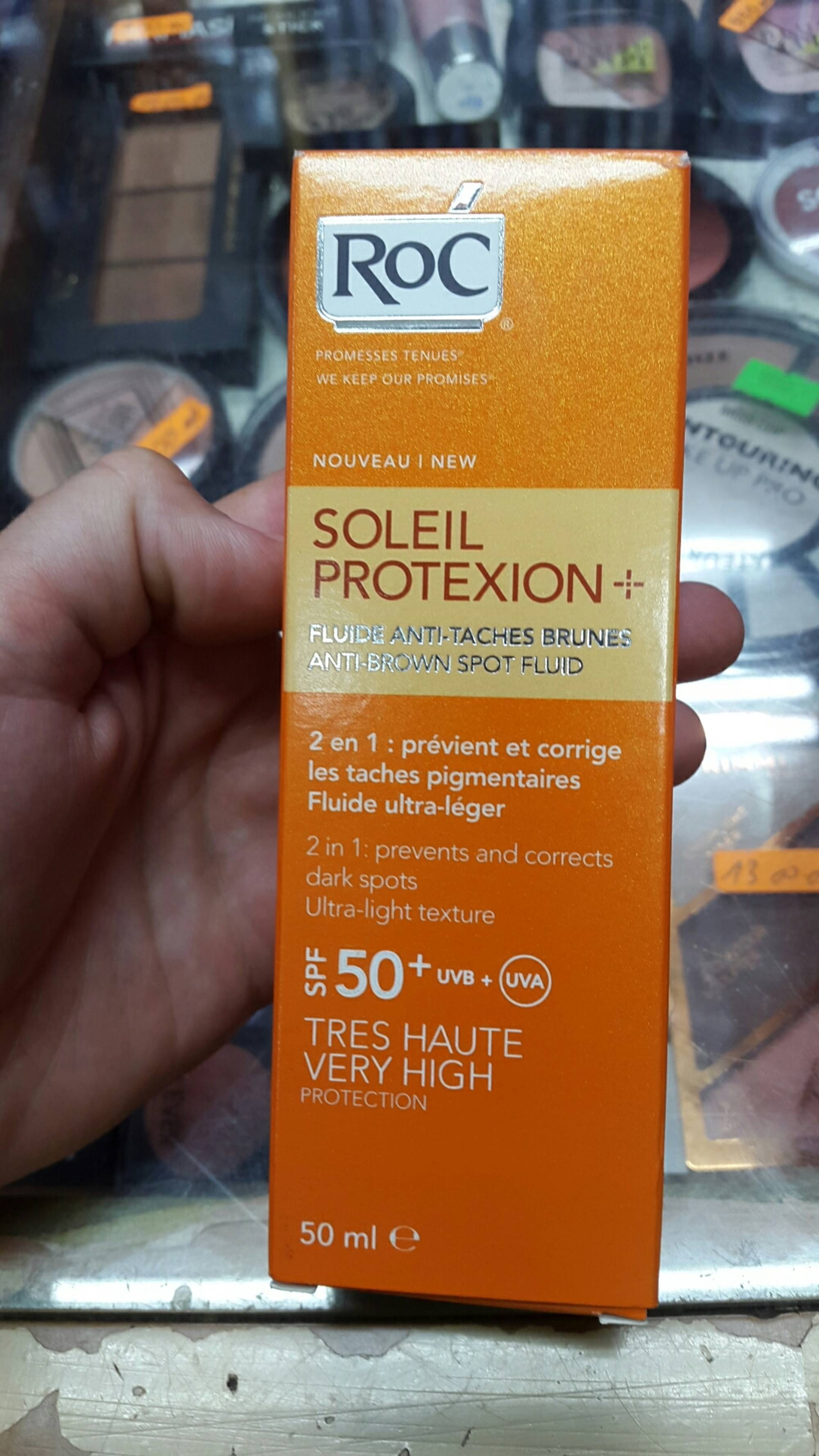 ROC - Soleil protexion+ - Fluide anti-tache brunes SPF 50+