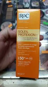 ROC - Soleil protexion+ - Fluide anti-tache brunes SPF 50+