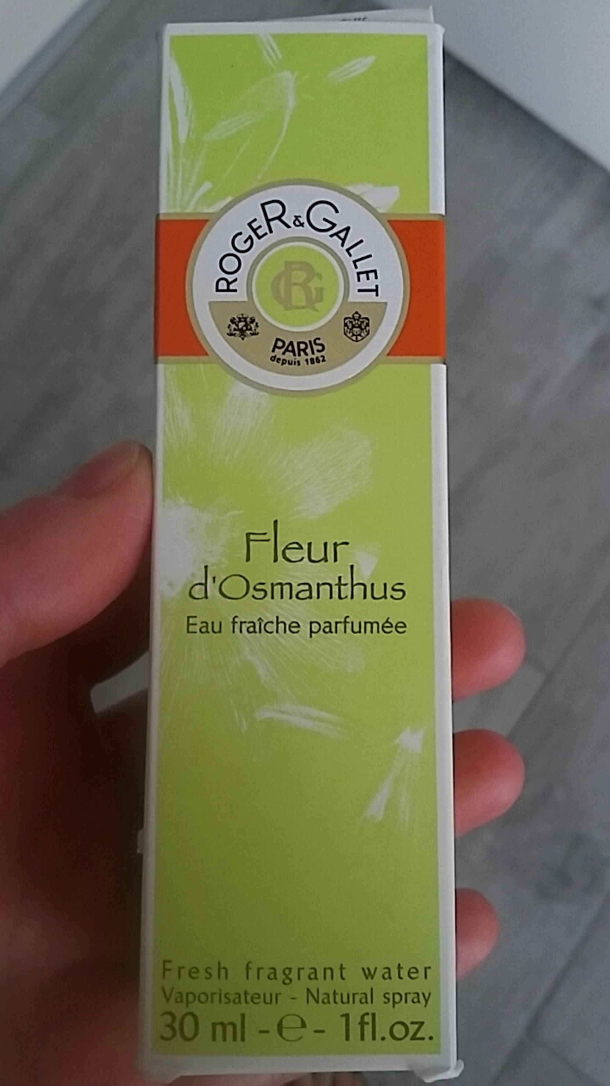 ROGER & GALLET - Fleur d'Osmanthus - Eau fraîche parfumée