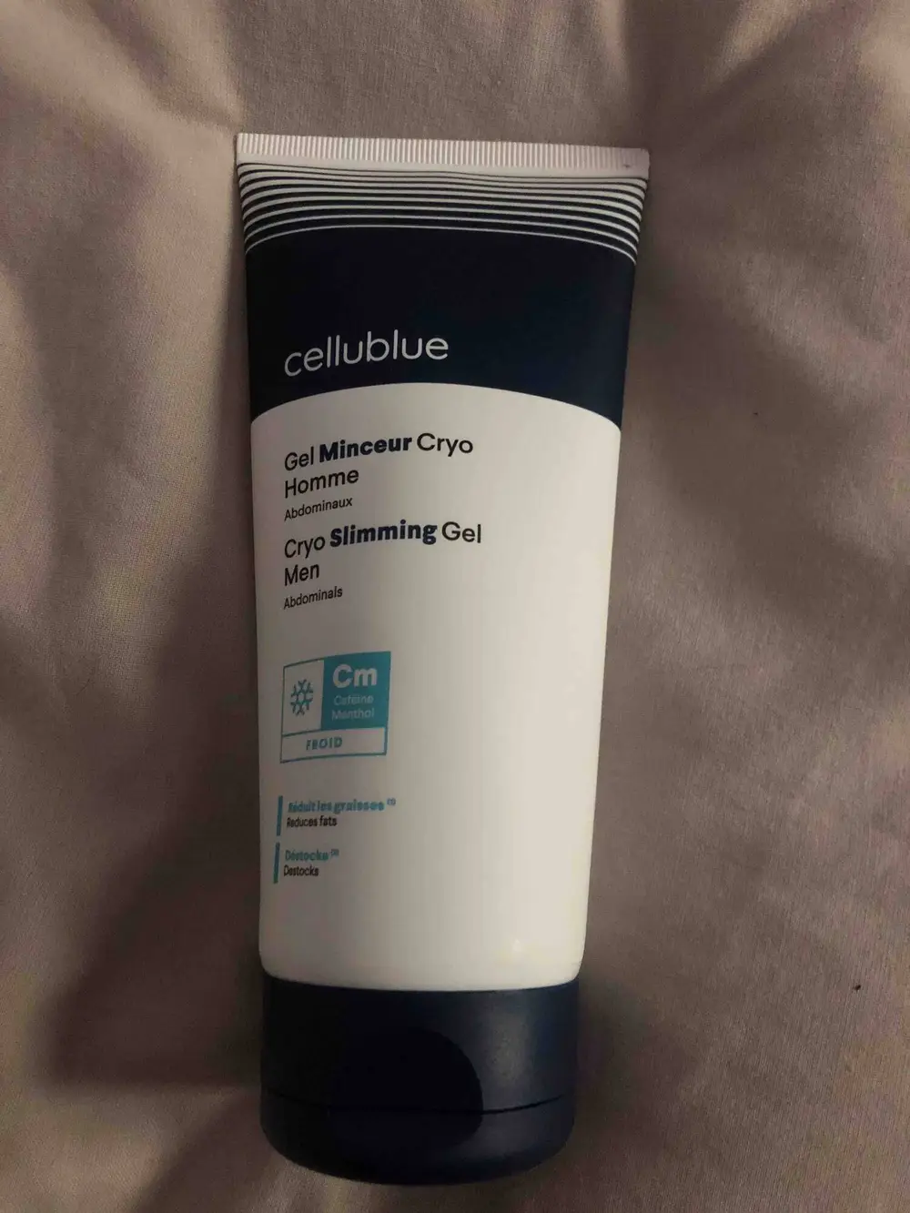 CELLUBLUE - Gel minceur Cryo homme - Abdominaux