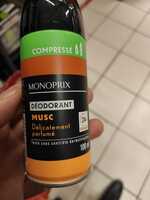 MONOPRIX - Déodorant  Musc délicatement parfumé 24h