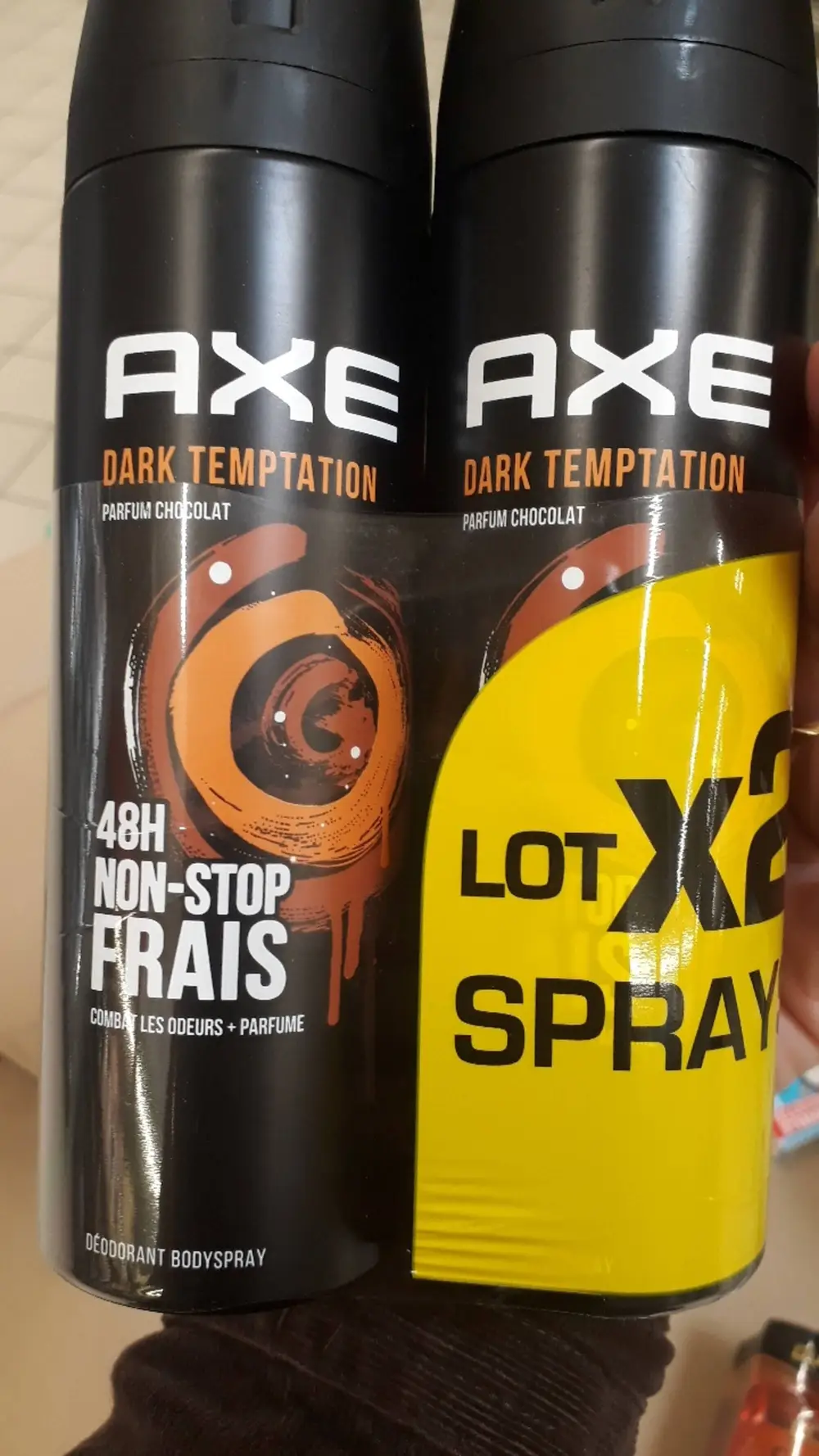 AXE - Dark temptation - Déodorant 48h parfum chocolat