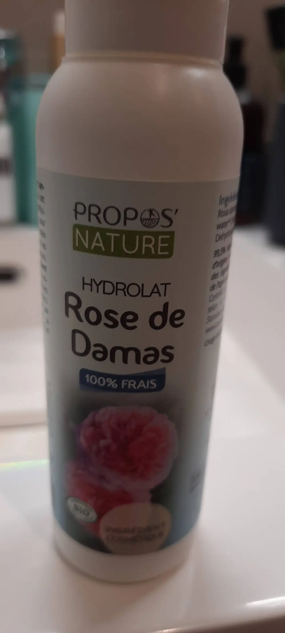 PROPOS'NATURE - Hydrolat rose de damas 100% frais