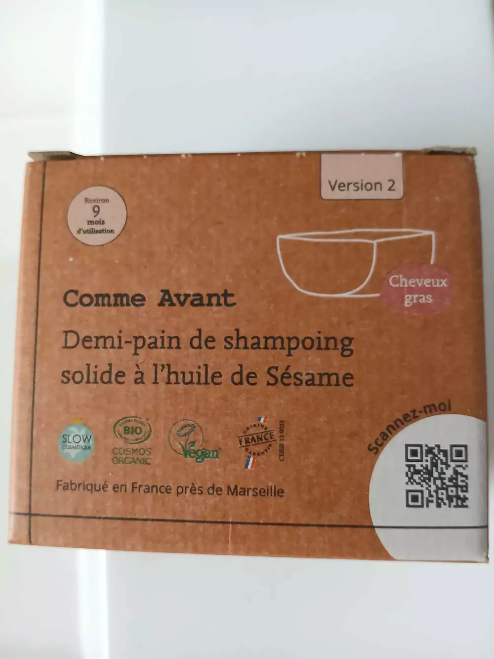 COMME AVANT - Shampooing solide à l'huile de sésame