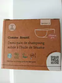 COMME AVANT - Shampooing solide à l'huile de sésame