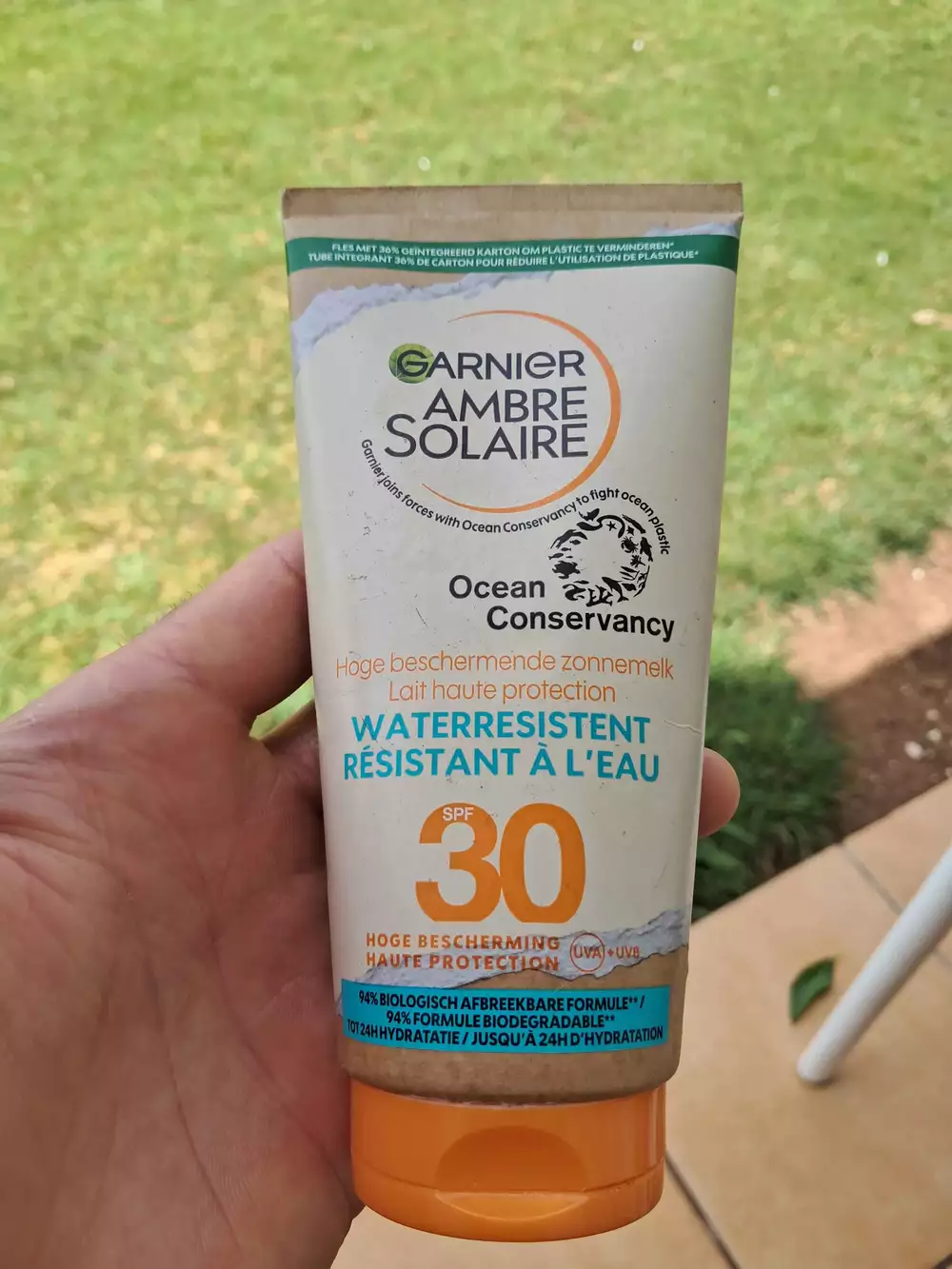 GARNIER - Ambre solaire - Lait haute resistant à l'eau SPF 30