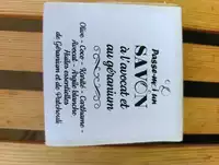 PASSE MOI UN SAVON - Savon à l'avocat et au géranium