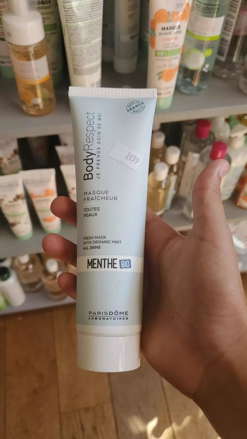 BODY RESPECT - Masque fraîcheur menthe bio
