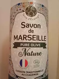 TERRE D'ECOLOGIS - Pure olive nature - Savon de Marseille  